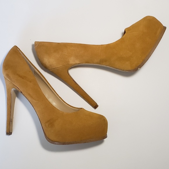 KDNY New York Shoes - Camel Colored Heels